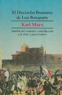 Portada de El Dieciocho Brumario De Luis Bonaparte/ The Eighteenth Brumaire of Louis Napoleon
