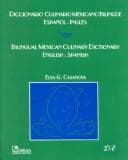 Portada de Diccionario Culinario Mexicano Bilingue Español-Ingles