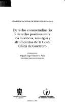 Portada de Derecho consuetudinario y derecho positivo entre los mixtecos, amuzgos y afromestizos de la costa chica de Guerrero