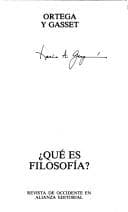 Portada de ¿Qué es filosofía?