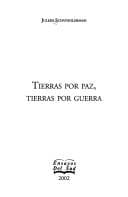 Portada de Tierras por paz, tierras por guerra