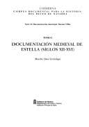 Portada de Documentación medieval de Estella (siglos XII-XVI)