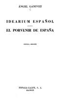Portada de Idearium Español/El Porvenir De Espana
