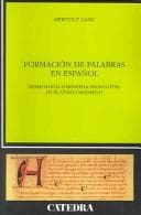 Portada de Formacion De Palabras En Español / Spanish Word Formation