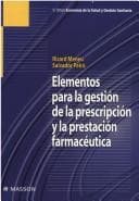 Portada de Elementos Para La Gestion de La Prescripcion y La Prestacion Farmaceutica