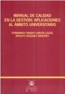 Portada de Manual de Calidad En La Gestion