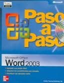 Portada de Paso a paso Microsoft Office Word 2003/Microsoft Office Word 2003 step by step