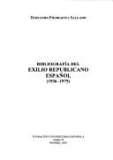 Portada de Bibliografía del exilio republicano español (1936-1975)