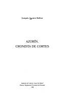 Portada de Azorín, cronista de Cortes