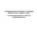Portada de La Internacionalizacion De La Economia Española Hacia America Latina