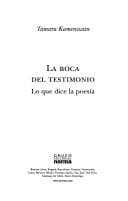 Portada de La boca del testimonio