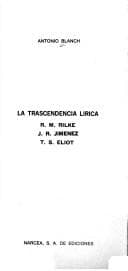 Portada de La trascendencia lirica.