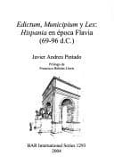Portada de Edictum, municipium y lex