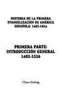 Portada de Historia de la primera evangelización de América Española, 1492-1824