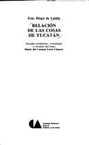 Portada de Relación de las cosas de Yucatán