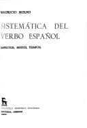 Portada de Sistemática del verbo español