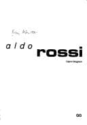 Portada de Aldo Rossi