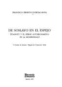 Portada de De soslayo en el espejo