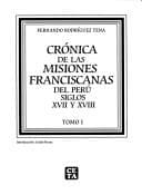 Portada de Crónica de las misiones franciscanas del Perú, siglos XVII y XVIII