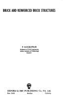 Portada de Brick and reinforced brick structures