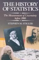 Portada de The history of statistics