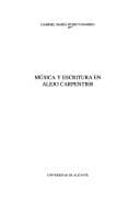 Portada de Música y escritura en Alejo Carpentier