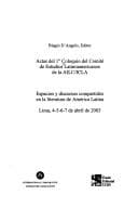 Portada de Actas del 1 ̊Coloquio del Comité de Estudios Latinoamericanos de la AILC/ICLA