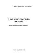 Portada de El intimismo en Antonio Machado