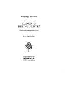 Portada de ¿Loco o delincuente?