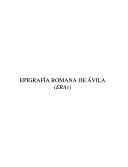 Portada de Epigrafia romana de Avila