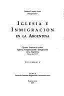 Portada de Iglesia e inmigración en la Argentina