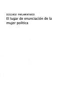 Portada de El lugar de enunciación de la mujer política