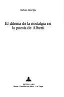 Portada de El dilema de la nostalgia en la poesía de Alberti