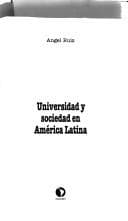 Portada de Universidad y sociedad en América Latina