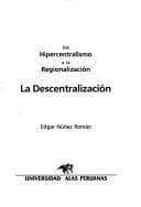Portada de Del hipercentralismo a la regionalización