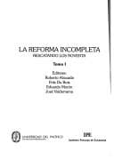 Portada de La reforma incompleta