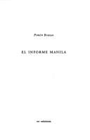 Portada de El informe Manila