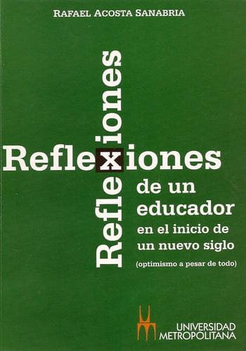Portada de Reflexiones de un educador en el inicio de un nuevo siglo