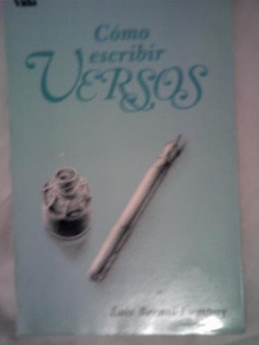 Portada de Cómo escribir versos