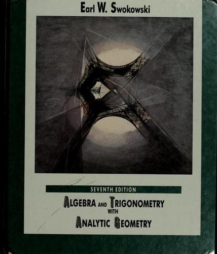 Portada de Algebra and trigonometry with analytic geometry