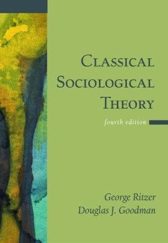 Portada de Classical sociological theory