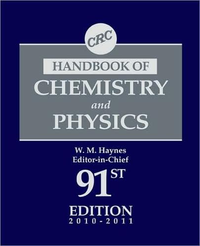 Portada de CRC Handbook of Chemistry and Physics