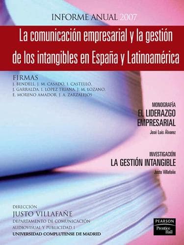 Portada de La comunicacion empresarial y la gestion de los intangibles en España y Latinoamerica