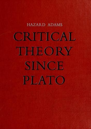 Portada de Critical theory since Plato.
