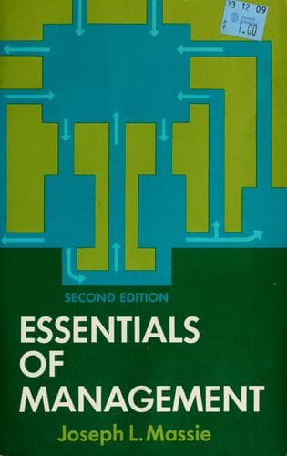 Portada de Essentials of management