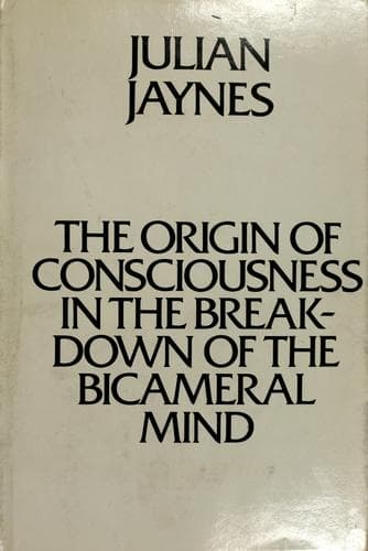 Portada de The origin of consciousness in the breakdown of the bicameral mind