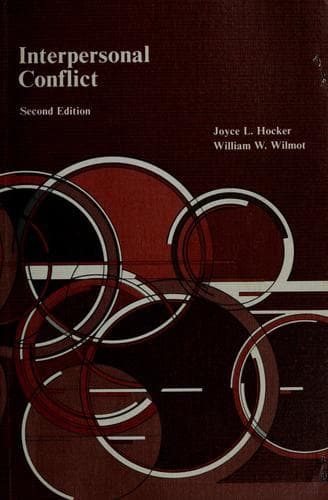 Portada de Interpersonal conflict