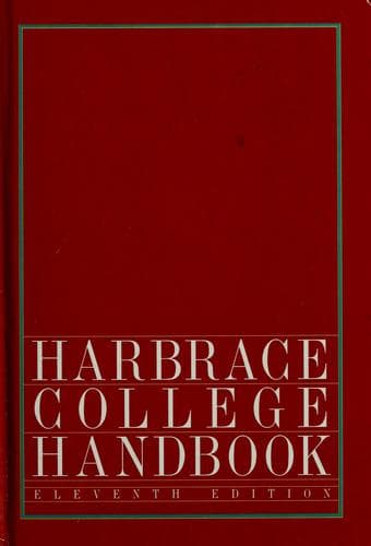 Portada de Harbrace college handbook