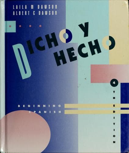 Portada de Dicho Y hecho