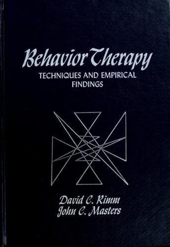 Portada de Behavior therapy: techniques and empirical findings